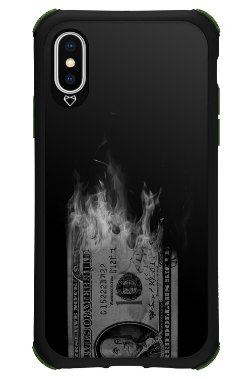 Money Burn B&W 2.0 - Apple iPhone XS