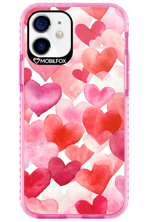 Water Painted Heart - Apple iPhone 12