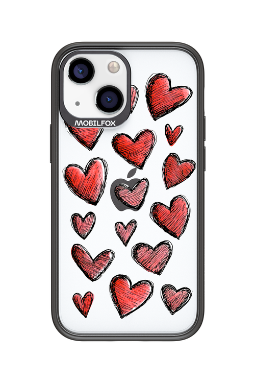 Red Love Transparent 2.0 - Apple iPhone 13 Mini