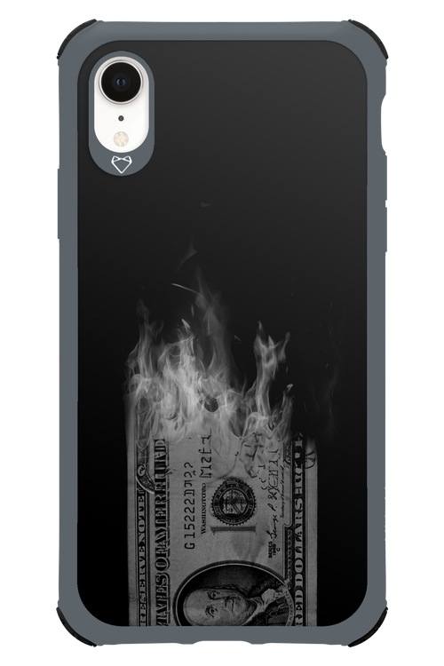 Money Burn B&W 2.0 - Apple iPhone XR