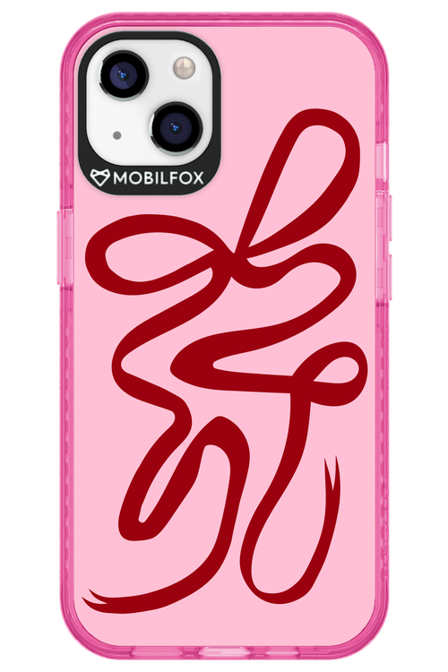 Burgundy Bow - Apple iPhone 13