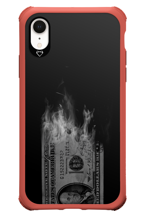 Money Burn B&W 2.0 - Apple iPhone XR