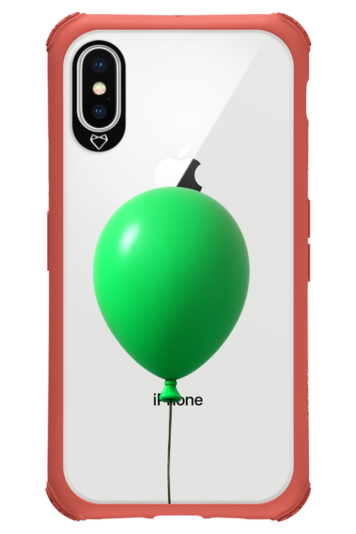 Green Balloon - Apple iPhone X