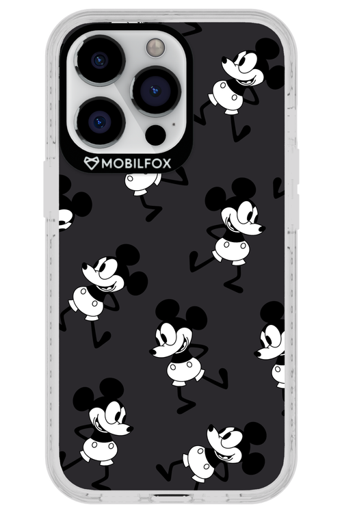 Iconic Mouse (antracite pattern) - Apple iPhone 13 Pro