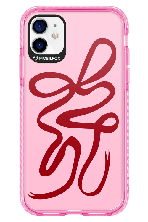 Burgundy Bow - Apple iPhone 11