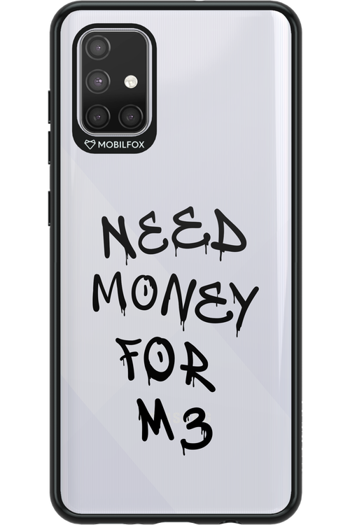 Need M3 Transparent Black - Samsung Galaxy A71