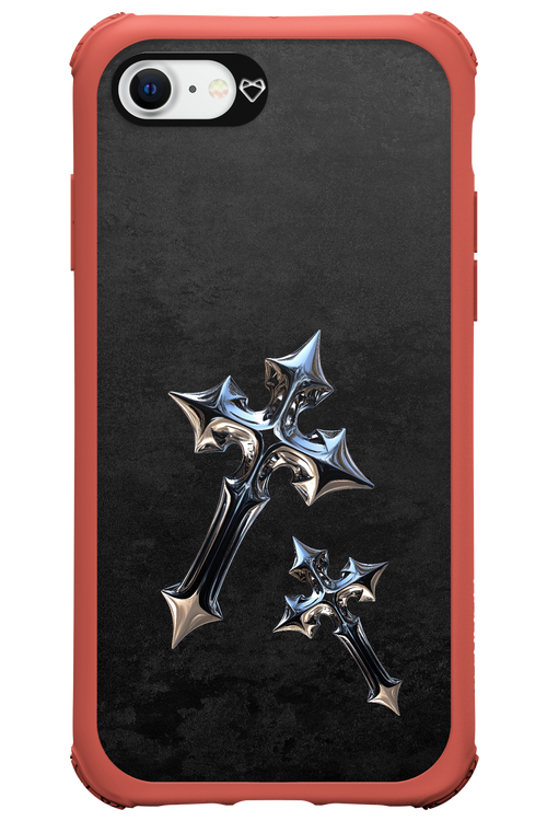 Chrome Crosses - Apple iPhone 8