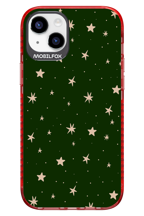 Forest Green Stars - Apple iPhone 14 Plus