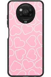 Line Heart Pink - Xiaomi Poco X3 NFC