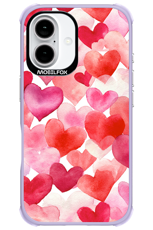 Water Painted Heart 2.0 - Apple iPhone 16