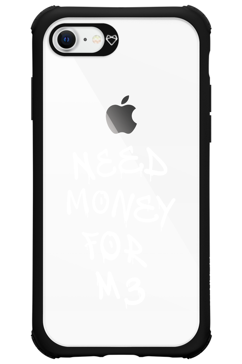 Need M3 Transparent White - Apple iPhone 8