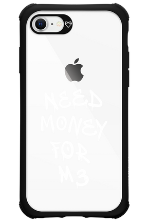 Need M3 Transparent White - Apple iPhone 8