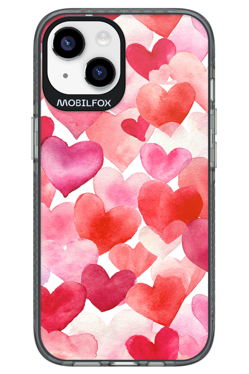 Water Painted Heart - Apple iPhone 14