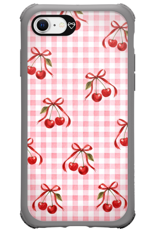 Pink Cherry Checked 2.0 - Apple iPhone SE 2020