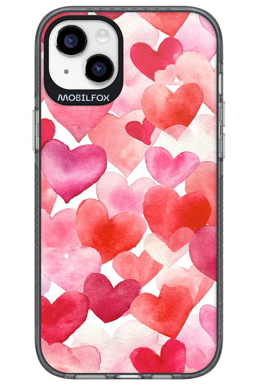 Water Painted Heart 2.0 - Apple iPhone 14 Plus