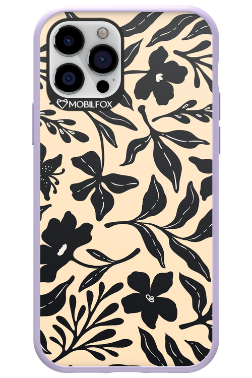 Black Flowers 2.0 - Apple iPhone 12 Pro