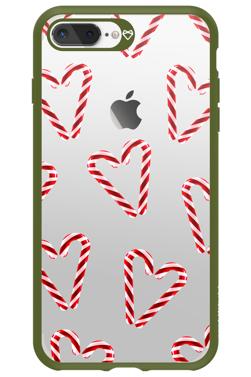 Candy Cane Hearts - Apple iPhone 7 Plus