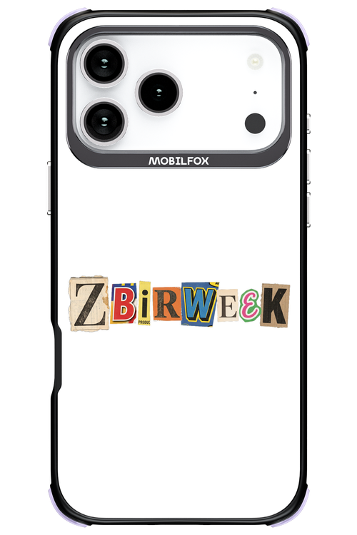 Zbirweek (white) 2.0 - Apple iPhone 17 Pro Max