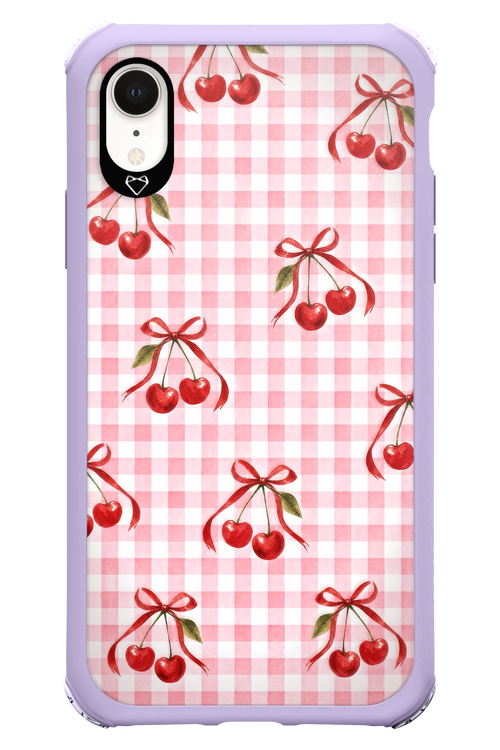 Pink Cherry Checked 2.0 - Apple iPhone XR