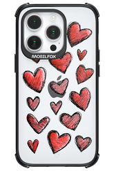 Red Love Transparent - Apple iPhone 14 Pro