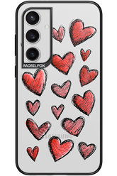 Red Love Transparent - Samsung Galaxy S24+