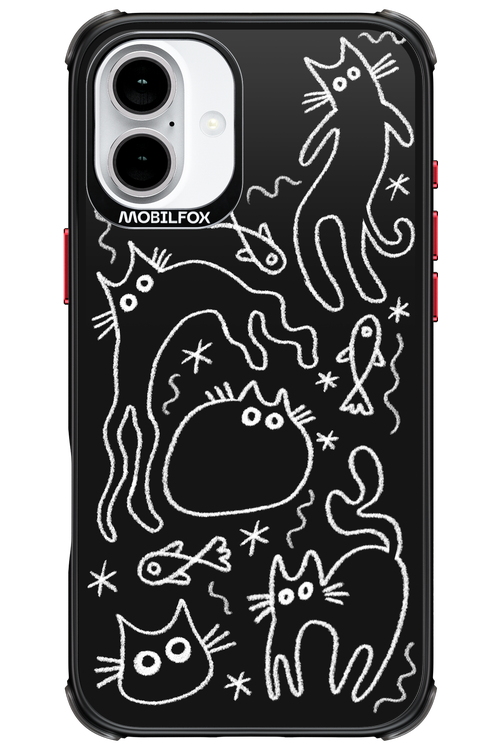 CHALK_CATS 2.0 - Apple iPhone 16 Plus