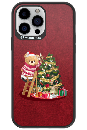 Christmas Bear (Burgundy) - Apple iPhone 13 Pro Max
