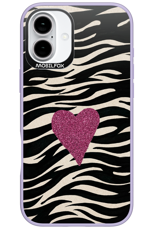 Zebra Heart 2.0 - Apple iPhone 16 Plus