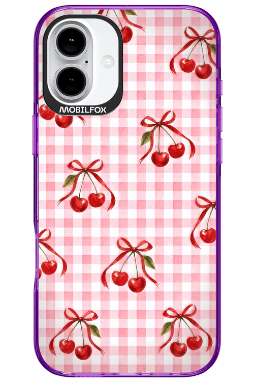 Pink Cherry Checked 2.0 - Apple iPhone 16 Plus