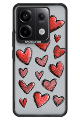 Red Love Transparent - Xiaomi Redmi Note 13 Pro 5G