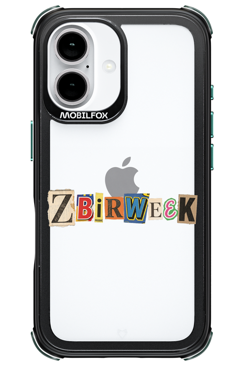 Zbirweek (transparent) 2.0 - Apple iPhone 16