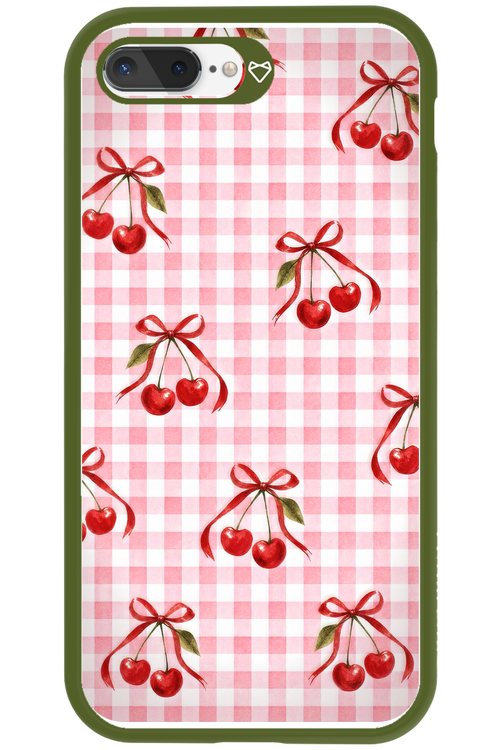 Pink Cherry Checked 2.0 - Apple iPhone 8 Plus