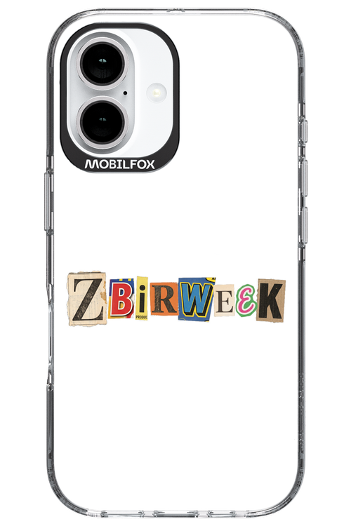 Zbirweek (white) 2.0 - Apple iPhone 16