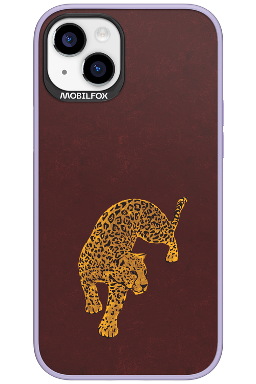 Burgundy Leopard - Apple iPhone 15 Plus