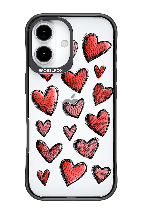 Red Love Transparent 2.0 - Apple iPhone 17