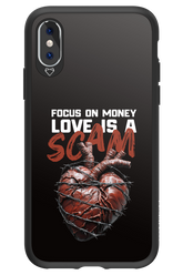 Focus on money, love is a scam - Apple iPhone X