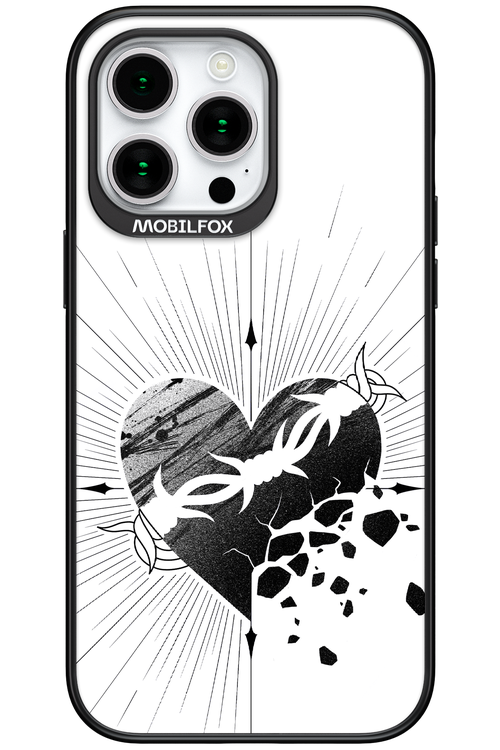 Fekete Szív - Apple iPhone 15 Pro Max