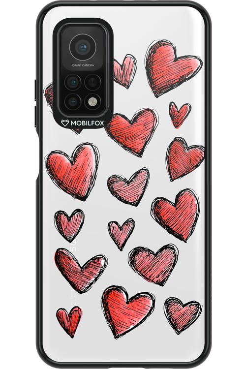 Red Love Transparent 2.0 - Xiaomi Mi 10T 5G