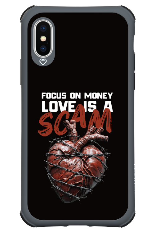 Focus on money, love is a scam - Apple iPhone X