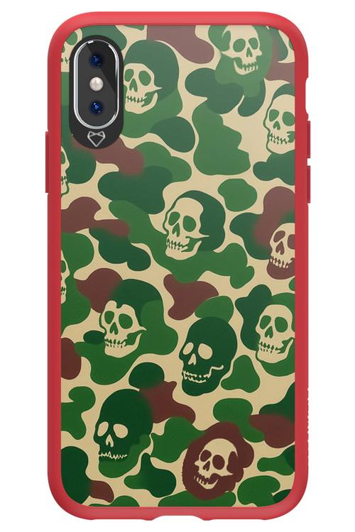 Camo Skull - Apple iPhone X