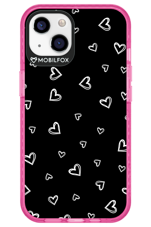 Monochrome Hearts 2.0 - Apple iPhone 13
