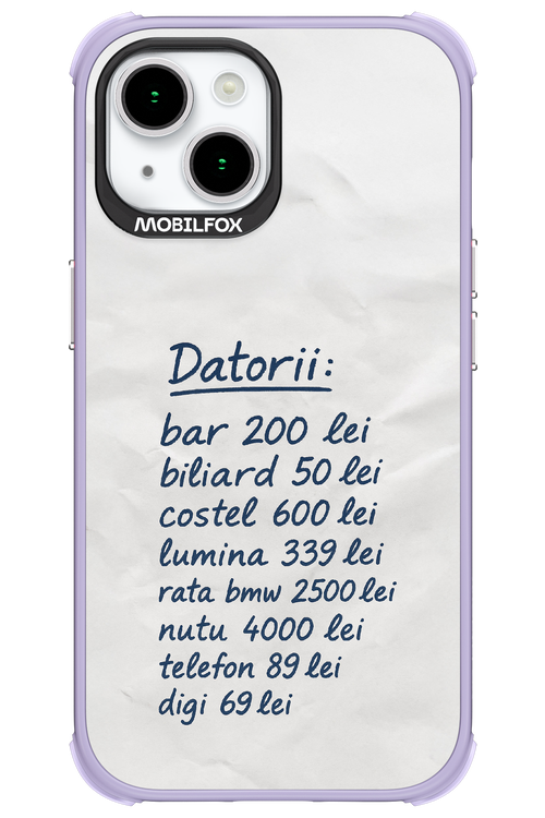 The List 2.0 - Apple iPhone 15