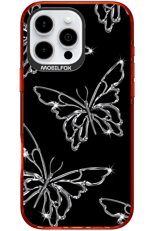 Silver Butterfly 2.0 - Apple iPhone 16 Pro Max