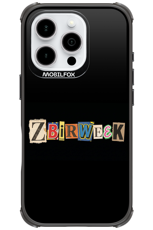 Zbirweek (black) 2.0 - Apple iPhone 16 Pro