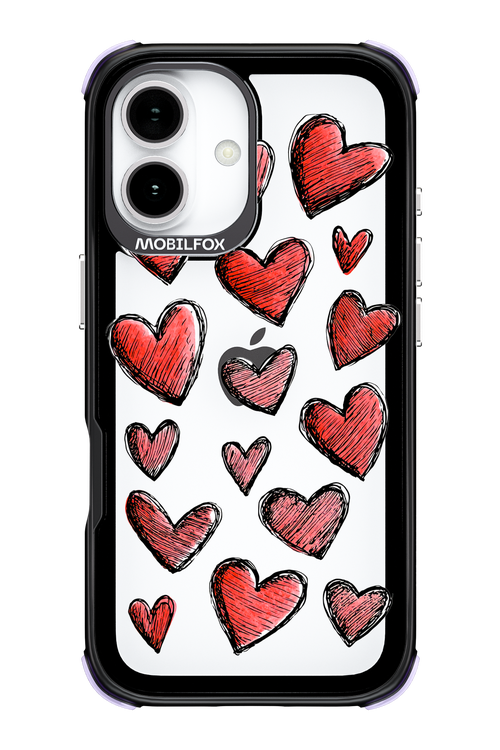 Red Love Transparent 2.0 - Apple iPhone 17