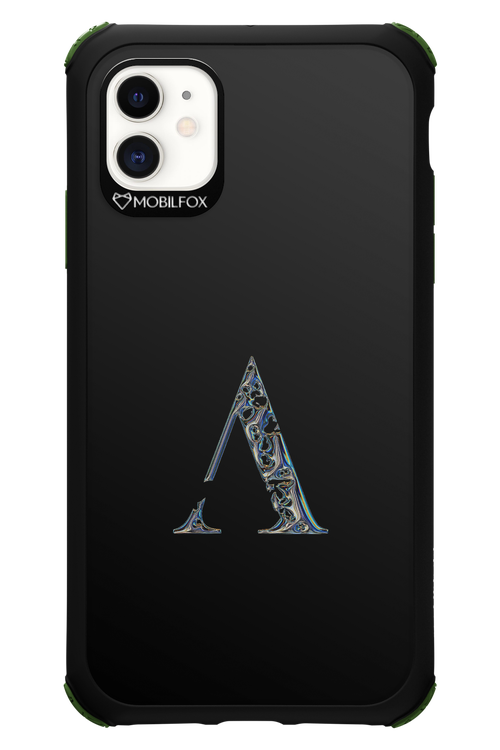 ⁠ ⁠Azteca A Chrome Logo - Apple iPhone 11