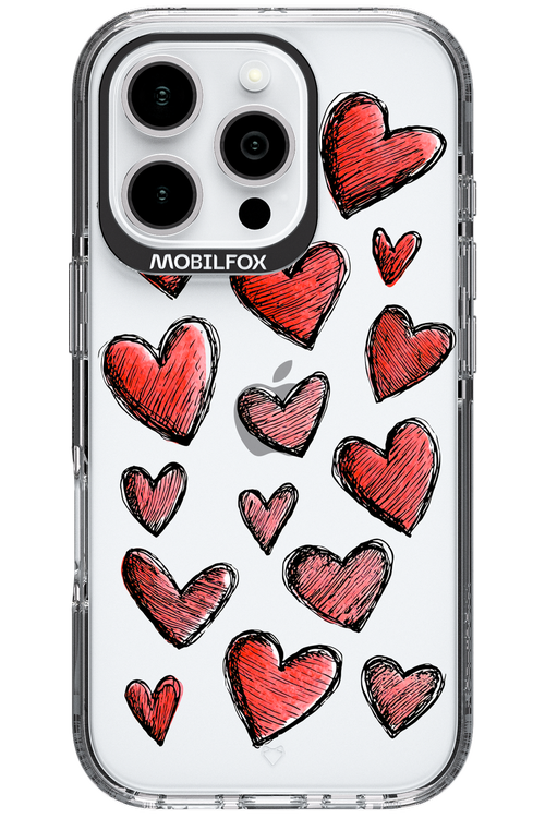 Red Love Transparent 2.0 - Apple iPhone 16 Pro
