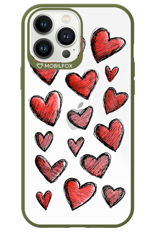 Red Love Transparent 2.0 - Apple iPhone 13 Pro Max