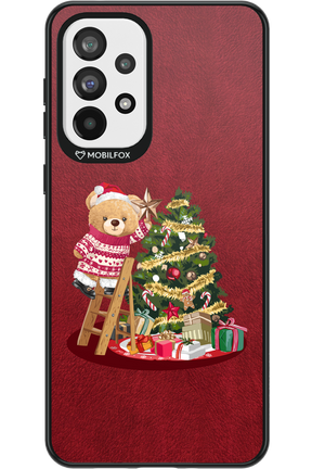 Christmas Bear (Burgundy) - Samsung Galaxy A73