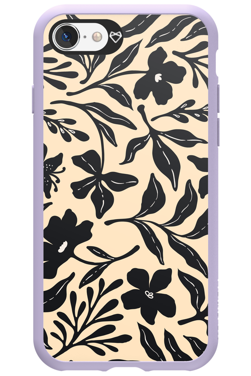 Black Flowers 2.0 - Apple iPhone 8